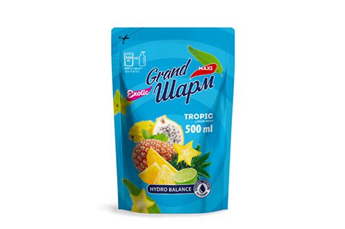 Мило туалетне рідке Grand Шарм Тропік 500 мл (дайпак) 0835791