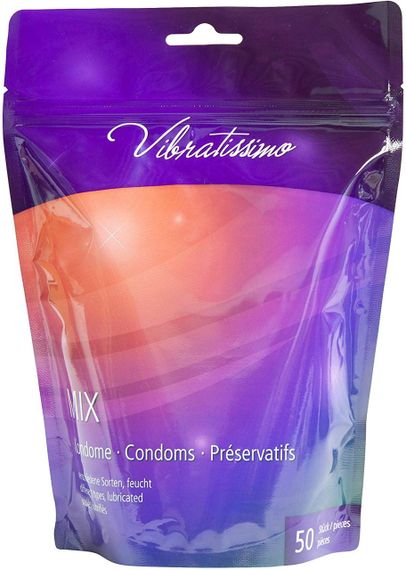 Презервативи - Vibratissimo Mix, 50 шт. Sex Aura | Зображення 2