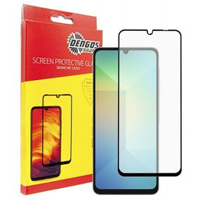 Стекло защитное Dengos Full Glue Samsung Galaxy A06 (black) (TGFG-365)