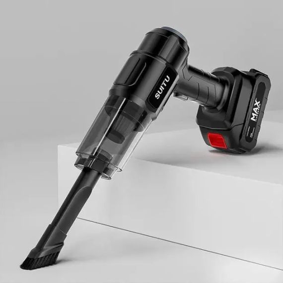 Пилосос автомобільний потужний бездротовий акумуляторний, 4 насадки, 1 АКБ | Зображення 2