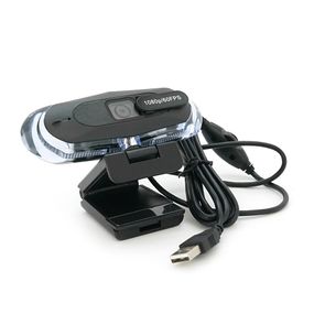 Вебкамера з гарнітурою 8821, 1080P 60fps /2K 30fps з RGB LED підсвічуванням, пласт. корпус, Black, BOX