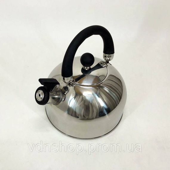 Звичайний чайник зі свистком, Чайник зі свистком нержавіюча сталь Практичний для газової плити RX-27 | Зображення 1