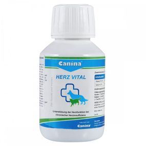 Витамины Canina Herz Vital для здоровья сердца у котов и собак 100 мл
