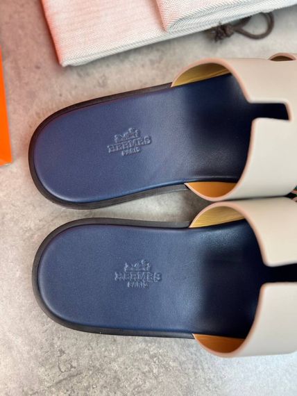 Сланці Hermes Izmir Blanc De Paris/Bleu Celeste чоловічі ob420 | Зображення 3