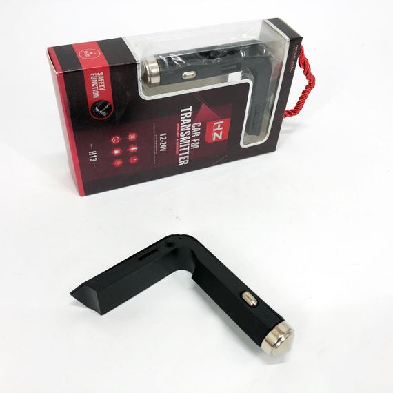 Автомобільний MP3 Трансмітер FM-модулятор HZ H13 LCD AUX/USB, Bluetooth фм передавач для автомагнітоли | Зображення 2