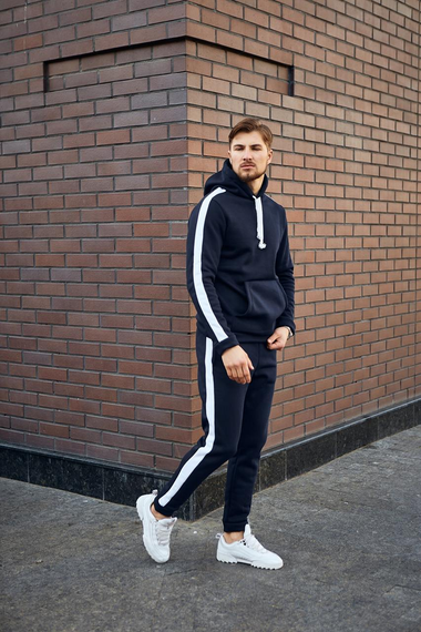 Костюм Лампас Зима синий S L | Зображення 4