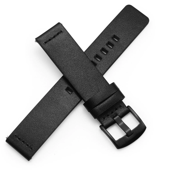 Шкіряний ремінець Primo Classic для годинника Garmin Vivoactive 4 - Black | Зображення 1