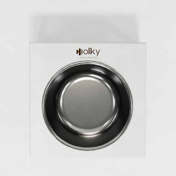Миска на підставці для котів і середніх собак Hollky Base Solo M (1 × 0,8 л) Solo M-212110-GLWH | Зображення 3