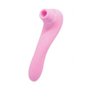 Вакуумный стимулятор с вибрацией Wooomy Smoooch Pink Clitoral Suction & Vibration, 10х2 режимов, Рожевий
