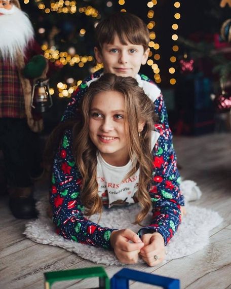 Піжама дитяча "Family look" Носи своє 128 Фіолетовий (p-8891-92445) | Зображення 9