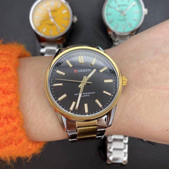 Чоловічий годинник Curren 9090 Silver-Gold-Black | Зображення 4