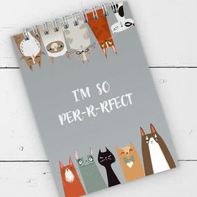 Блокнот на пружине А6 I'm so perfect (котики) (BL6_19D027)