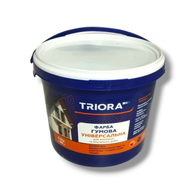 Фарба гумова універсальна 3,5 кг ТМ TRIORA 247 RAL 9004 Чорний