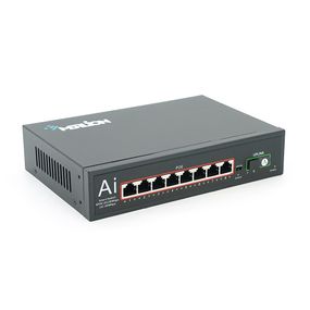 POE коммутатор Merlion 8 POE 10/100 + 1Single Fiber Tx1310nm 20km + встроенный
