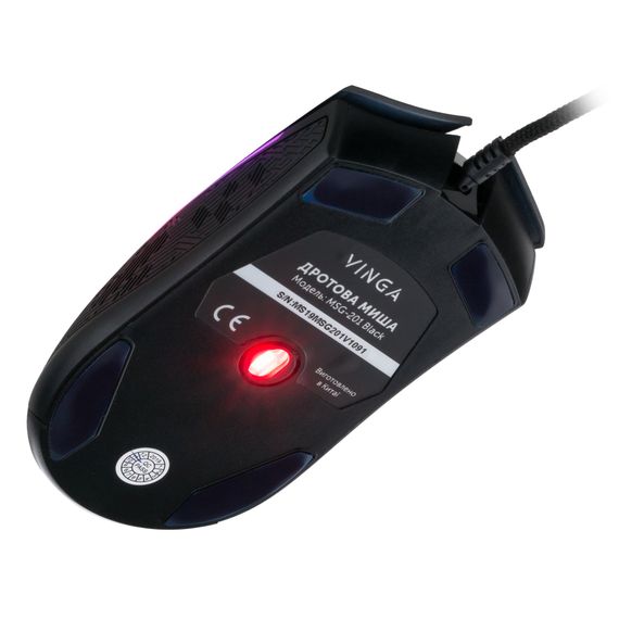 Мишка Vinga MSG-201 Black | Зображення 7