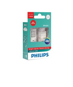 Комплект светодиодных ламп Philips 11065ULRX2 W21W LED red 12V