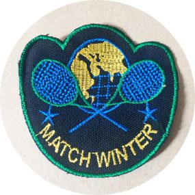 Нашивка на одежду Match Winter 95*92 мм Синій