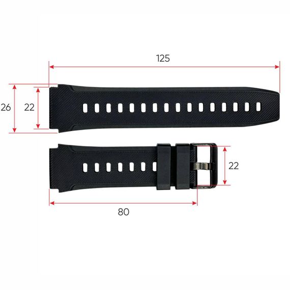 Ремінець для смарт годинника Modfit Sniper Black | Зображення 2