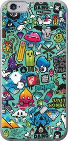 Чехол на iPhone 6 Стикер бомбинг 1 "693u-45-17620"