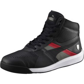 Кросівки-кеди чоловічі Puma Ferrari Podio Mid 305776 01 (чорні, повсякденні, перфоровані, бренд пума)