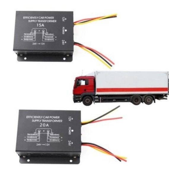 Перетворювач XPRO QIAO TB 2412 (15A) с 24V на 12V (20) чорний  (MER-14230_418) | Зображення 2
