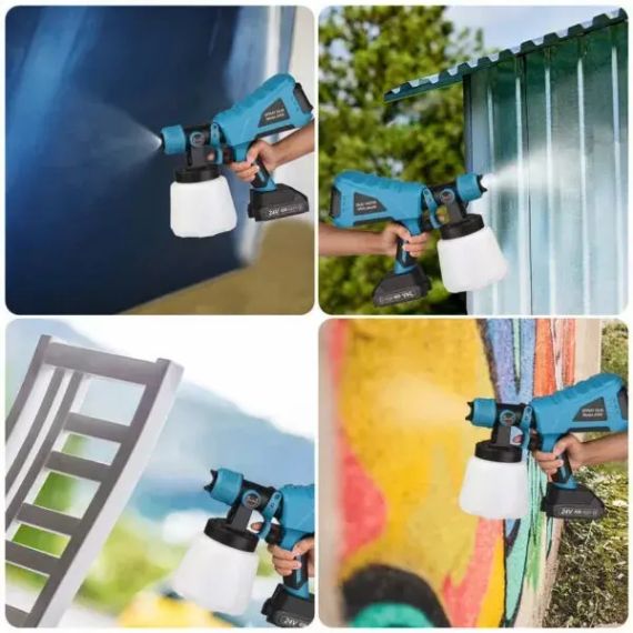 Акумуляторний фарбопульт 2 акумулятора JK-SG1 | Зображення 2