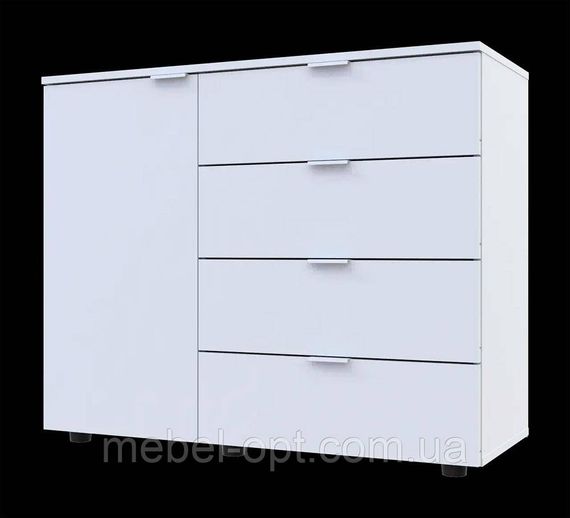 Современный комод С1 Doros Белый Ш100хГ38,1хВ81,2 см, в стиле модерн
