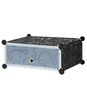 Шафа пластикова для взуття розкладна 37*37*90см