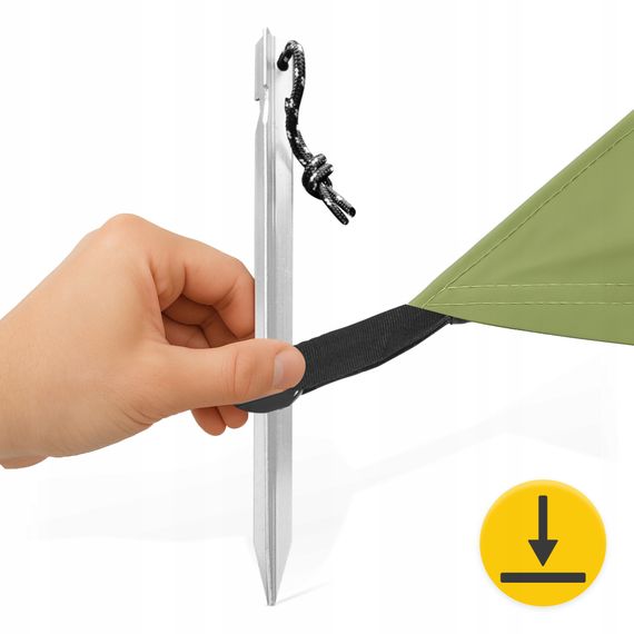 Туристичний тент Mountain Goat 300 x 300 см бівачний, водонепроникний Olive (P-5905973406376) | Зображення 4