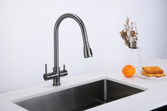 Кухонний змішувач Fabiano FKM 3122 Black Steel 8231.403.1150 | Зображення 1