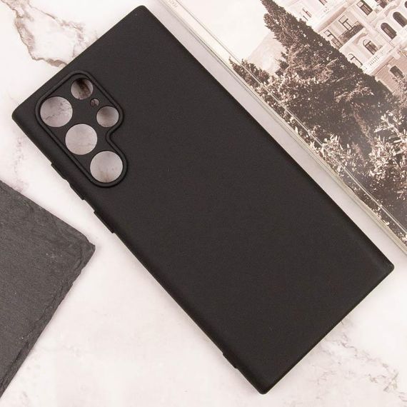 Чехол TPU GETMAN Liquid Silk Full Camera для Samsung Galaxy S24 Ultra Черный / Black | Зображення 4