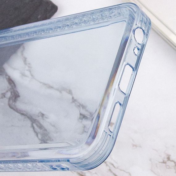 Чохол TPU Starfall Clear для TECNO Spark 8C Блакитний | Зображення 4