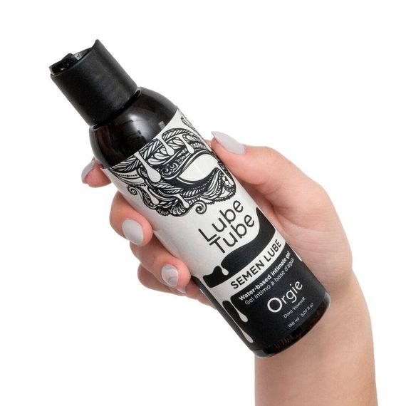 Лубрикант с имитацией спермы Orgie Lube Tube Semen Lube, 150 мл, водная основа, без вкуса и запаха | Зображення 1
