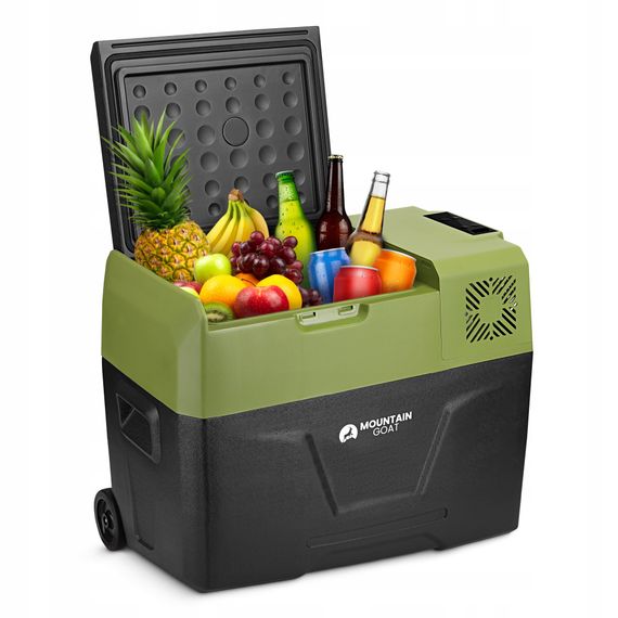 Холодильник туристичний компресорний Mountain Goat XTREME 39.3 л електричний, переносний Black/Olive (P-5905973404921) | Зображення 1