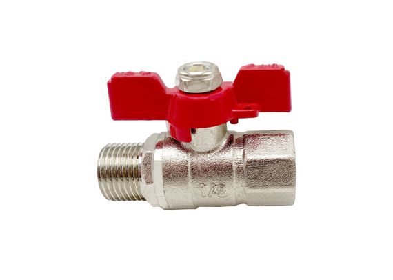 Кран кульовий Nickel PRO PN40 1/2" ЗВ червоний метелик ASCO 1/26 | Зображення 4