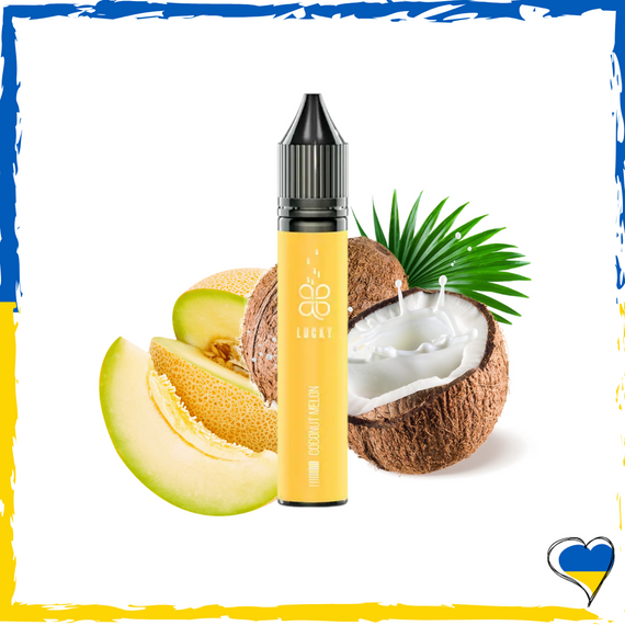 Рідина для самозамісу Lucky Coconut Melon Кокос Диня 30 мл (5%) Лаккі сольова заправка для вейпу сигарет pod рідина для pod
