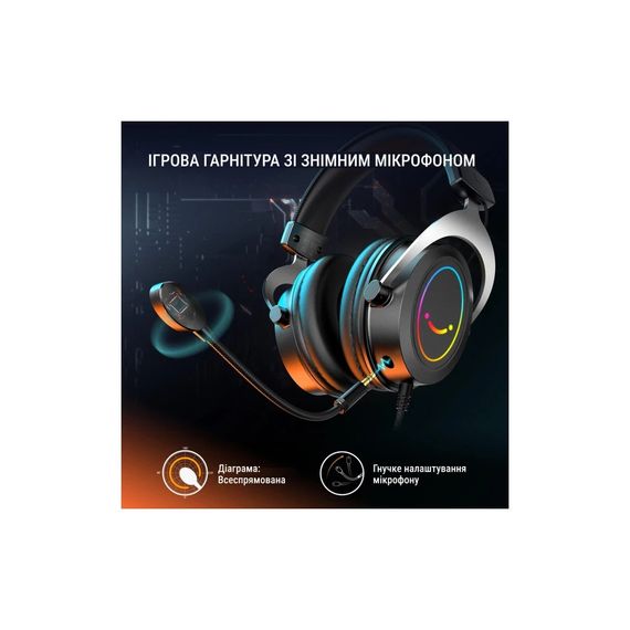 Навушники Fifine H3 RGB Black (H3) | Зображення 1