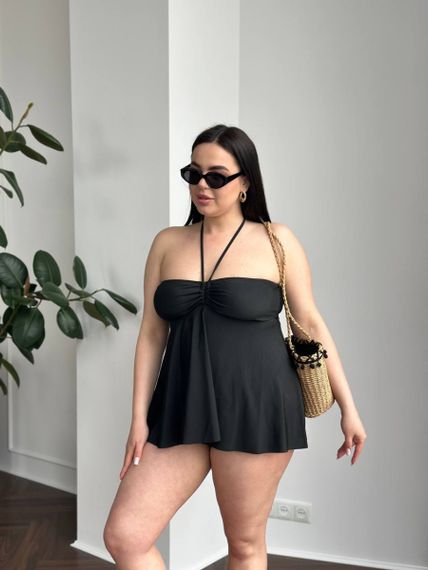 Чорний купальник танкіні PLUS SIZE | Зображення 8