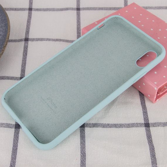 Чехол Silicone Case Full Protective (AA) для Apple iPhone XS Max (6.5") Бірюзовий/Turquoise | Зображення 2