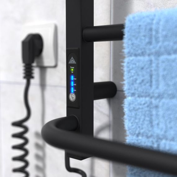 Электрическая полотенцесушилка Laris Зебра Комфорт ЧФЧ10 500 х 900 Е (подкл. слева) R3 | Зображення 4