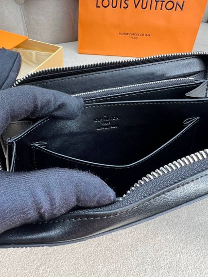Органайзер чорний Louis Vuitton Zippy XL Damier Infini k425 | Зображення 6