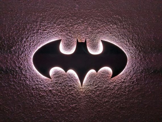 Панно декоративная картина на стену Бэтмен LED 16 цветов пульт 500х260 acr-p000150 | Зображення 6