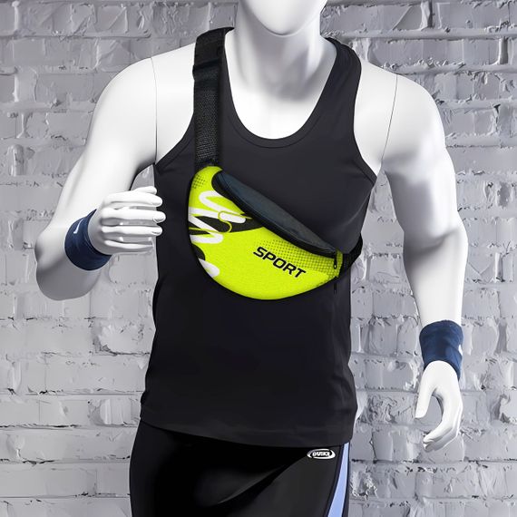 Сумка-бананка мужская/женская Sport 32×16 см с расширителем поясная сумка или сумка через плечо (02894)