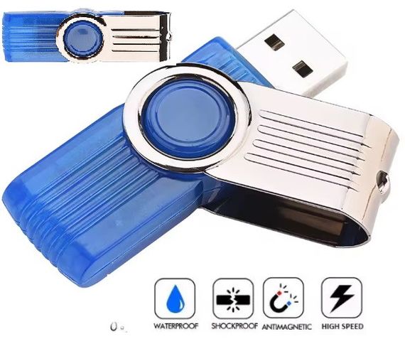 Водонепроникнена флешка USB флешнакопичувач PenDrive 16Gb