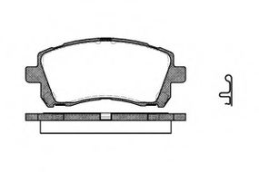 Колодка гальм. диск. SUBARU FORESTER (SF), IMPREZA передн. (вир-во REMSA) REMSA 065502 на SUBARU IMPREZA седан (GC)