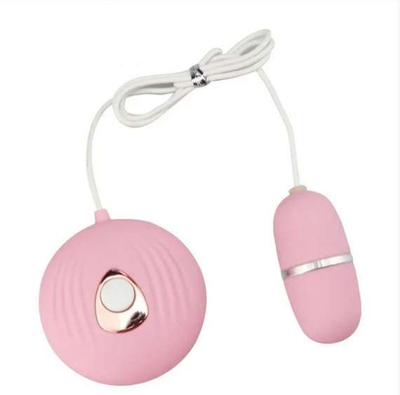 Вібро-яйце з дротовим керуванням і 7 режимами вібрації Lilo Pink Sex Aura | Зображення 5