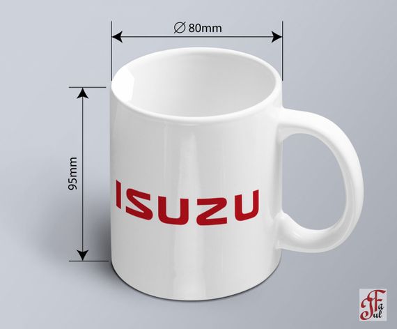 Чашка  з принтом авто логотип Isuzu  (02010102046) | Зображення 1