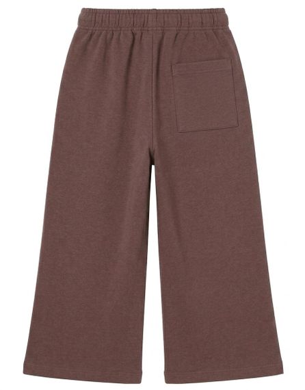 Дитячі теплі широкі спортивні штани для дівчинки Green Cotton 116 см Коричневі (251112121) | Зображення 1