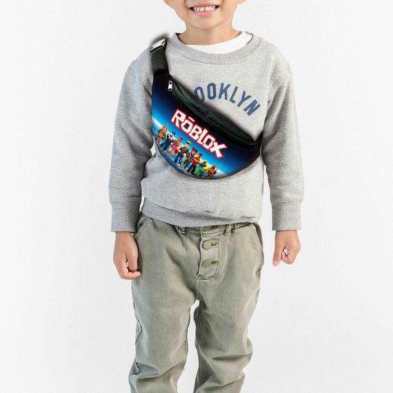 Набір дитячий Роблокс «Roblox» рюкзак 36х27см сумка-бананка, кружка з принтом для хлопчика (01581) | Зображення 2