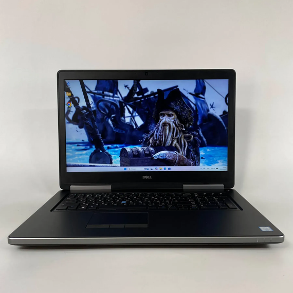 Мобільна робоча станція Dell Precision 7720 / 17.3" (1600x900) TN / Intel Core i5-6300HQ (4 ядра по 2.3 - 3.2 GHz) / 16 GB DDR4 / 128 GB SSD + 500 GB HDD / nVidia Quadro P3000, 6 GB GDDR5, 192-bit / HDMI / WebCam б/в + Подарунок Бездротова миша / USB | Зображення 1